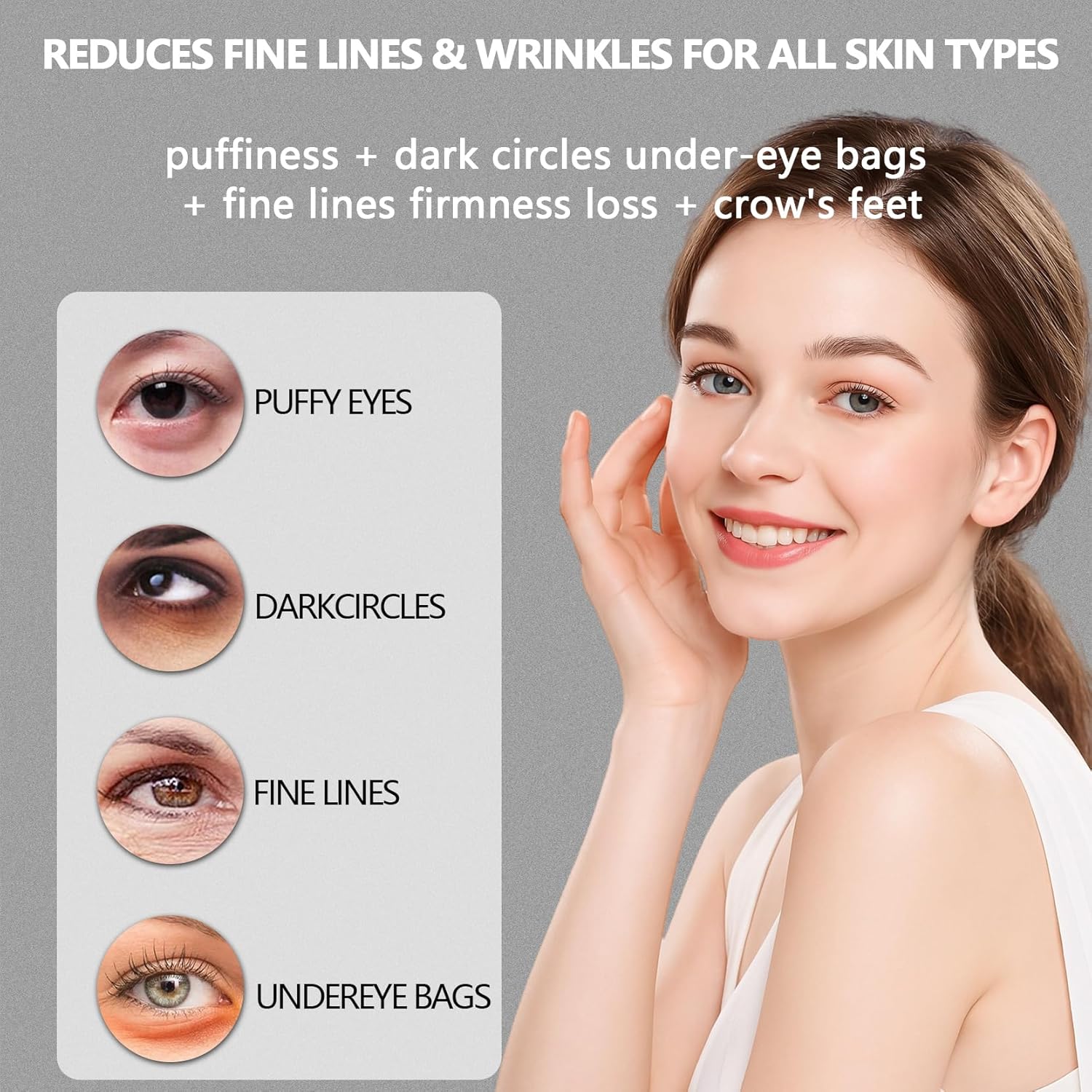 Instant Under-Eye Tightener Serum: Firms, Reduces Puffiness, Dark Circles, Fine Lines